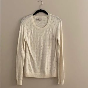 Loft cream knit sweater
